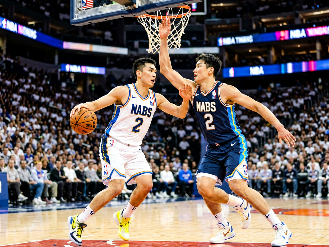 NBA篮球资讯页面展示篮球比赛精彩对抗画面